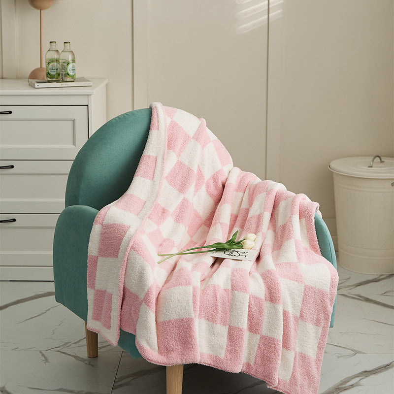 Couverture en Plaid de demi-velvet de style nordique