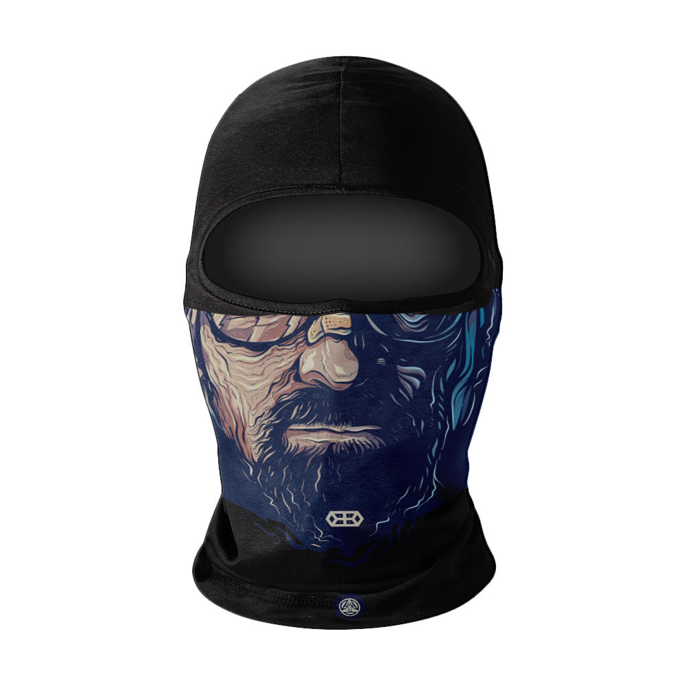 Summer Breathable Full Face Outdoor Protection solaire Séchage rapide Ice Silk Headgear