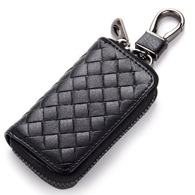 Clef de voiture en cuir case clé homme tissé