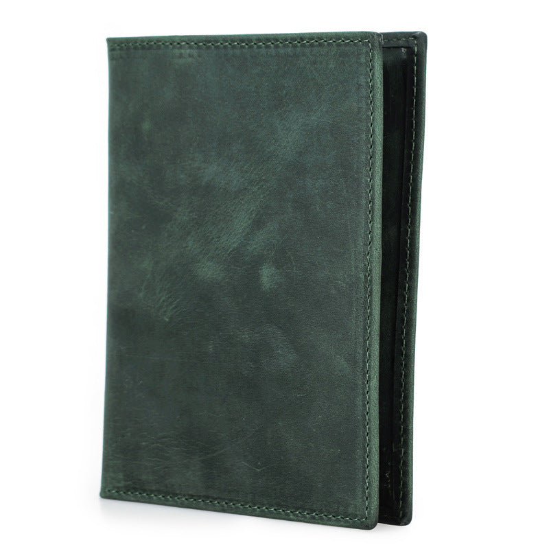 Retro Crazy Horse Leather Antivol Document Package