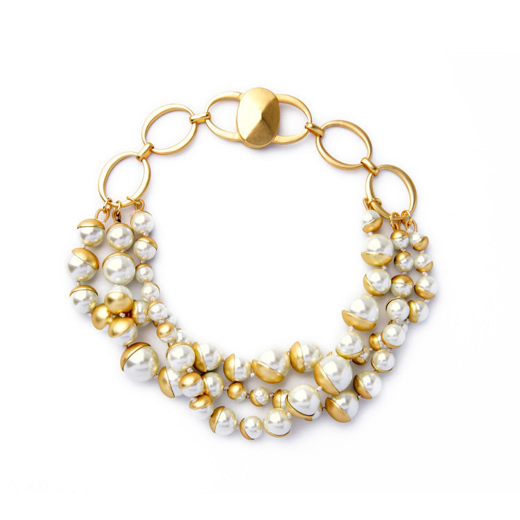 Collier de perles vintage pour dames