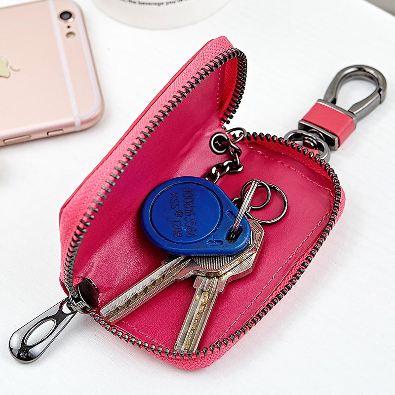 Clef de voiture en cuir case clé homme tissé