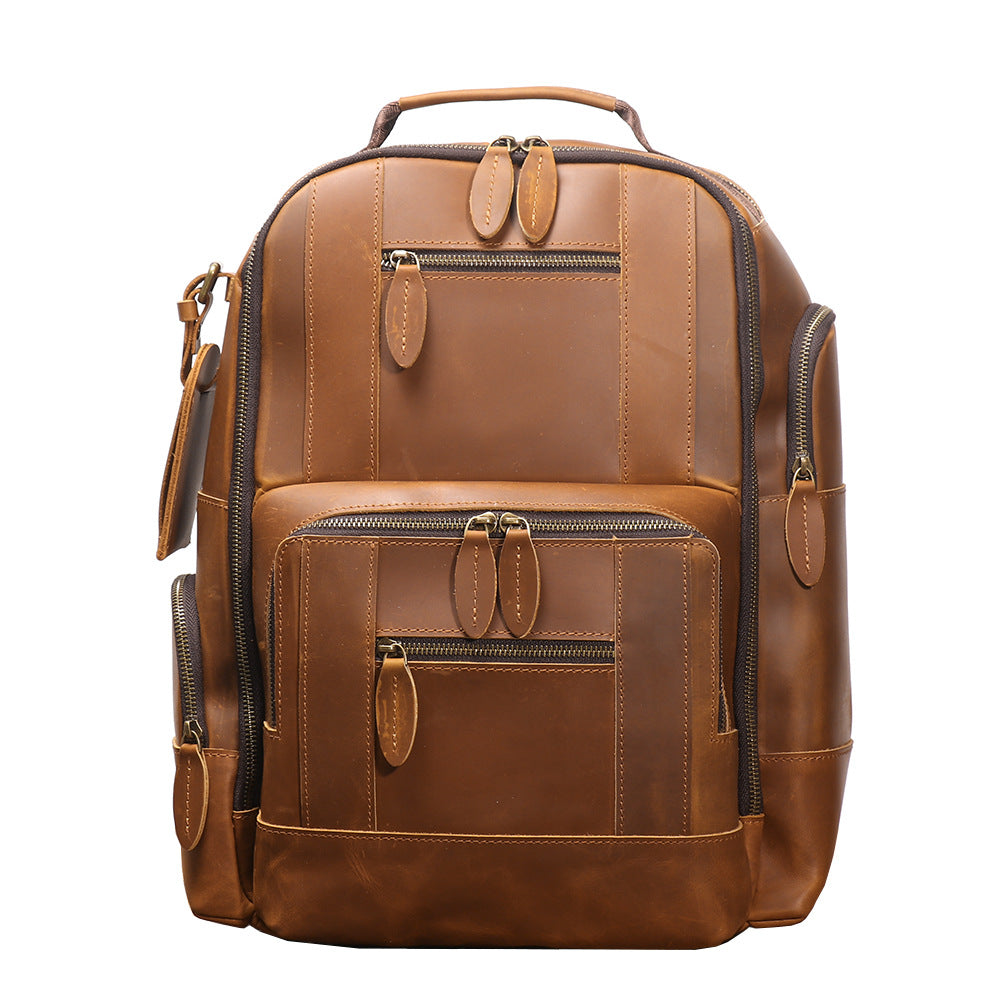 Retro sac à dos en cuir