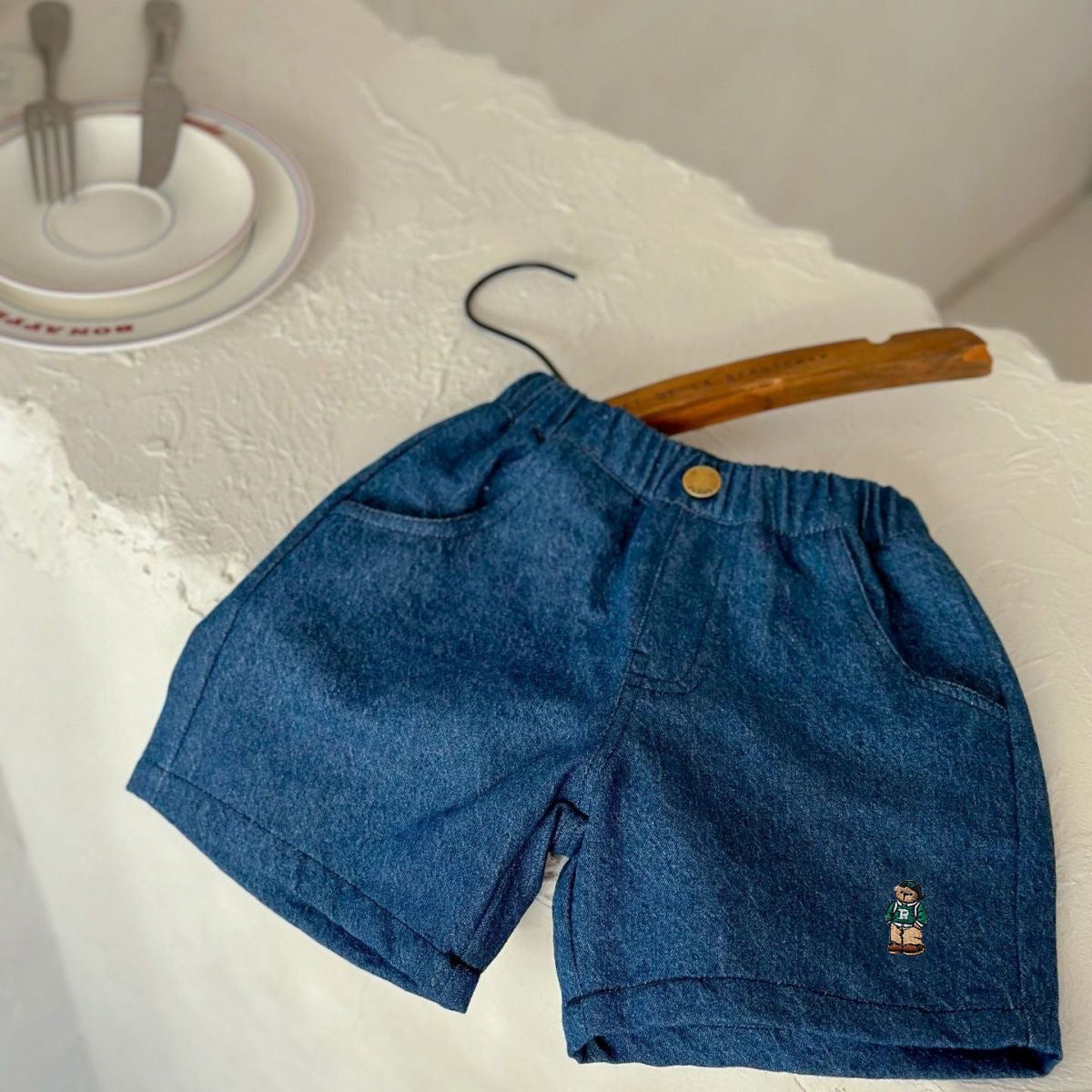 Short de denim occasionnel d'été pour enfants