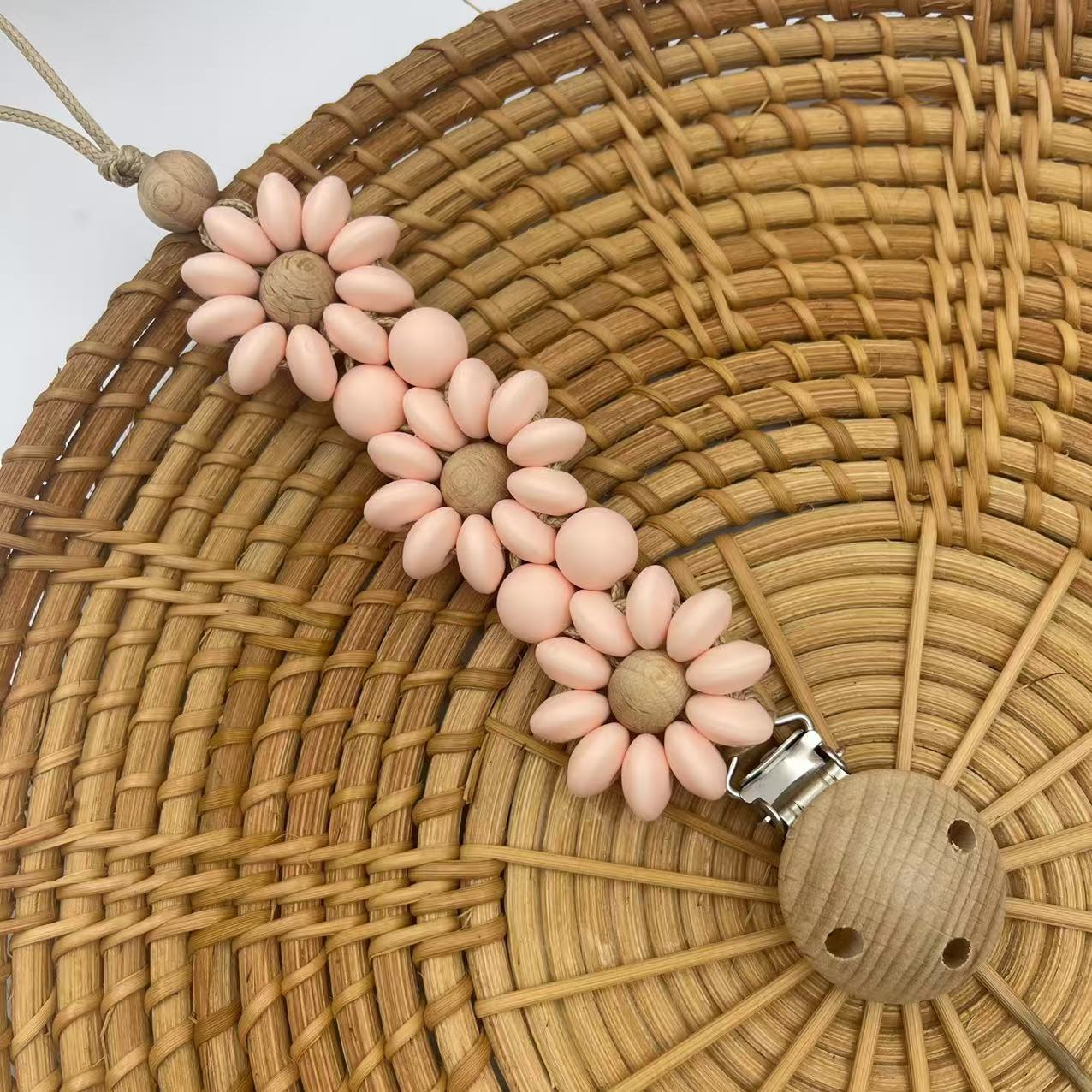 Baby Flower Silicone Pacifier Clip