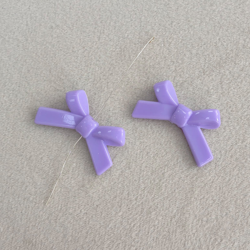 Perles d'espacement en forme de Bowknot acrylique