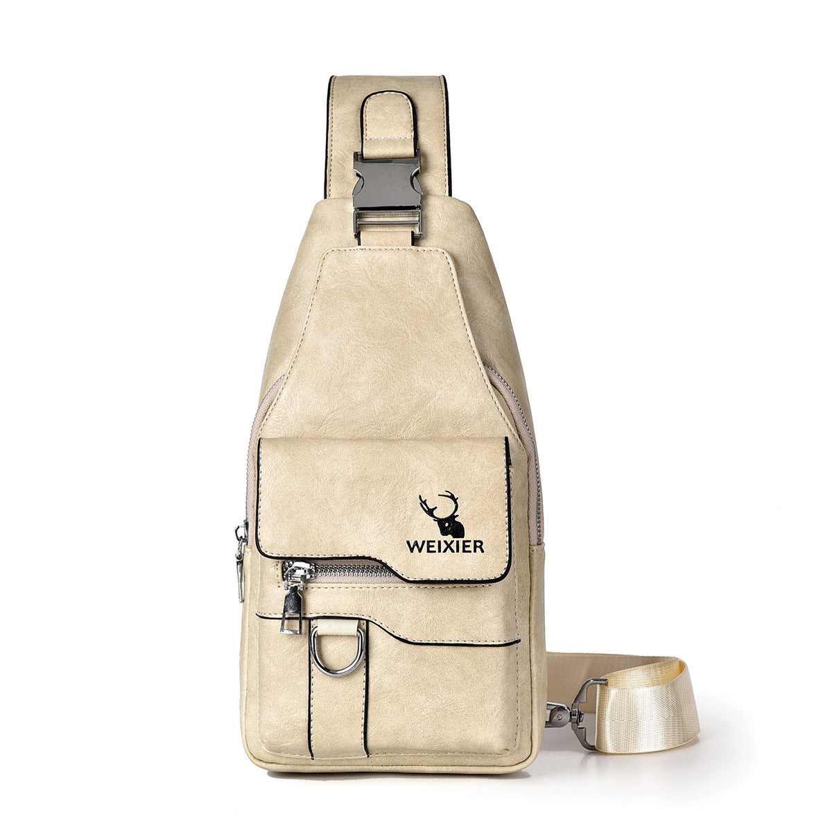 Sac poitrine homme Retro facile assorti Grande capacité étanche