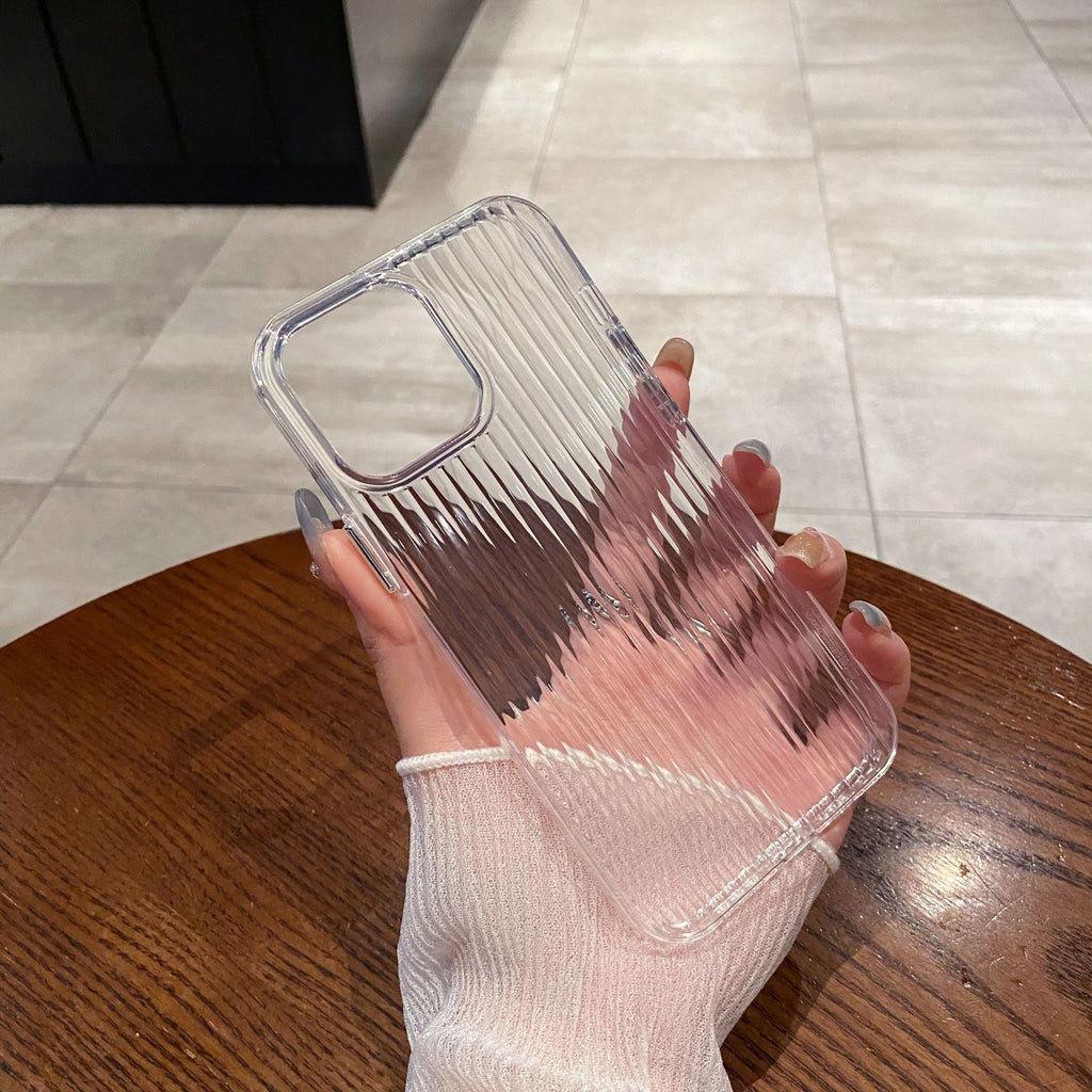 Ripple transparent soft phone shell case