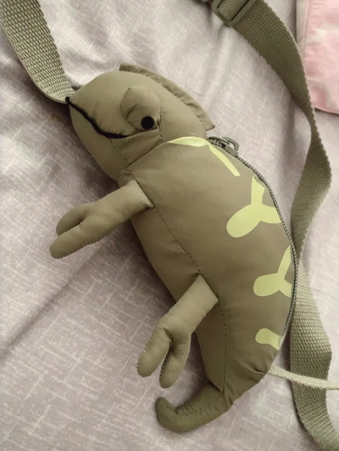 Cartoon Cute Green Lizard Sac Chameleon Sacs pour enfants