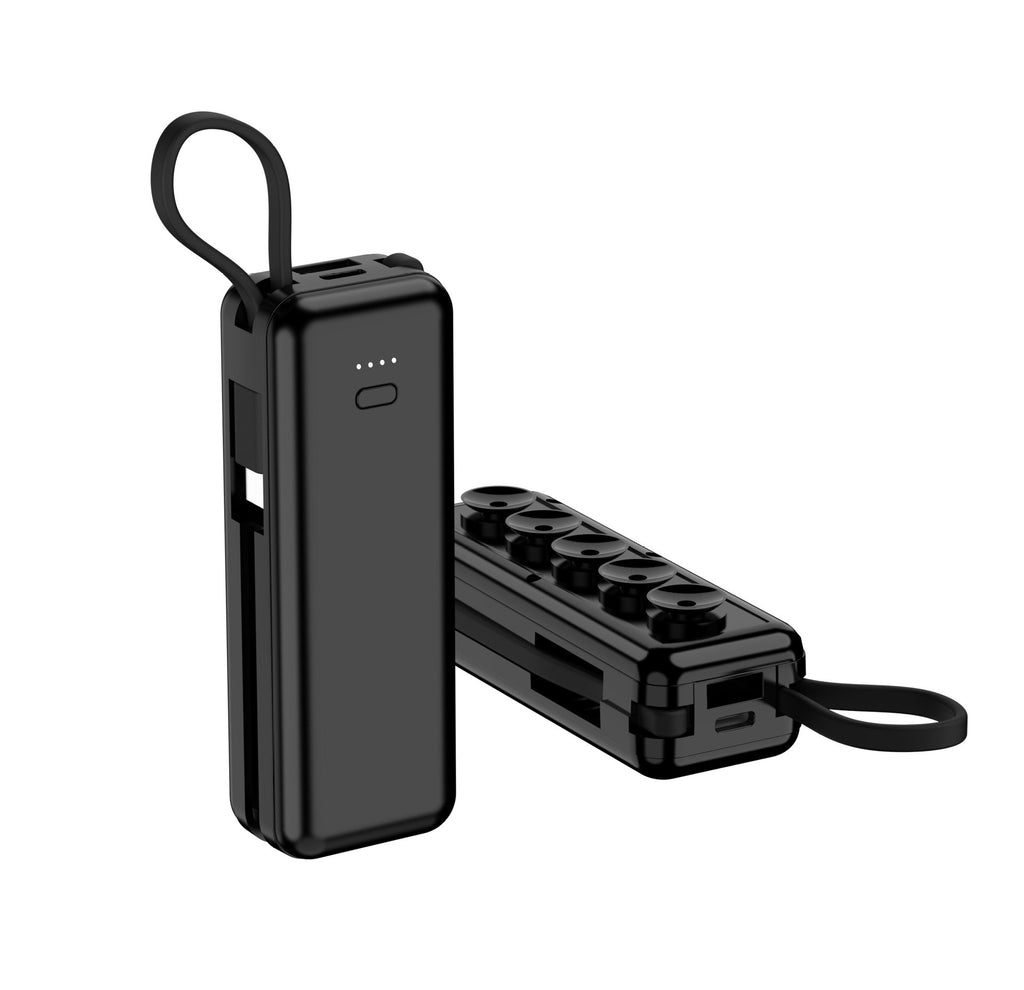 Capsule Power Bank avec coupe à aspiration de câble Mobile