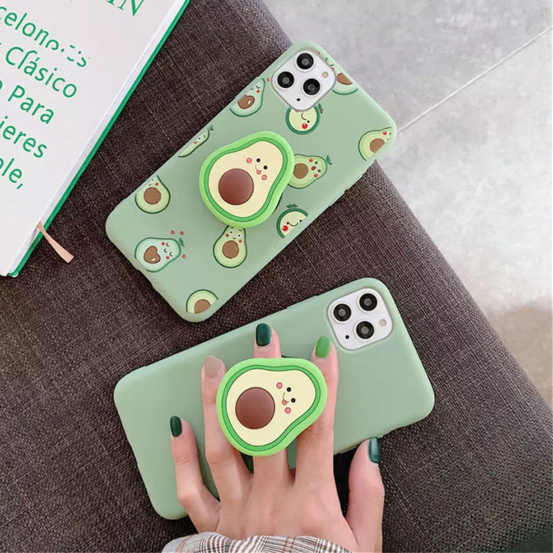 Convient pour A51 A71 cas de téléphone avocat plat A50 A70 dessin animé créatif sourire tpu Samsung S2
