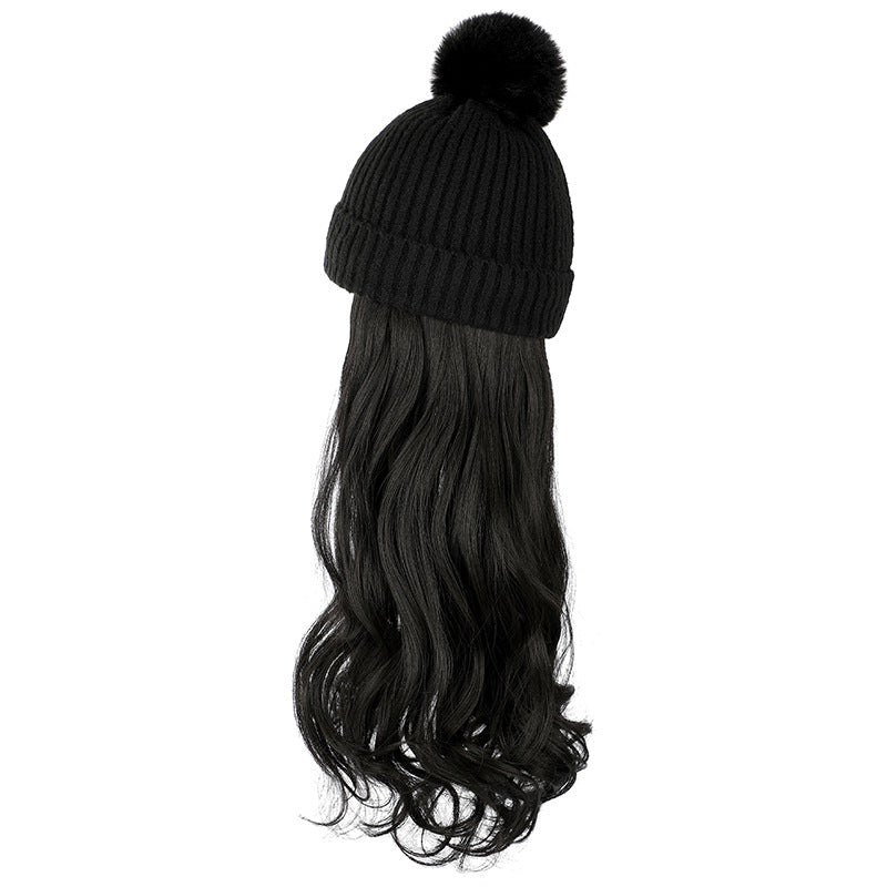 Chapeau de laine d'automne et d'hiver amovible