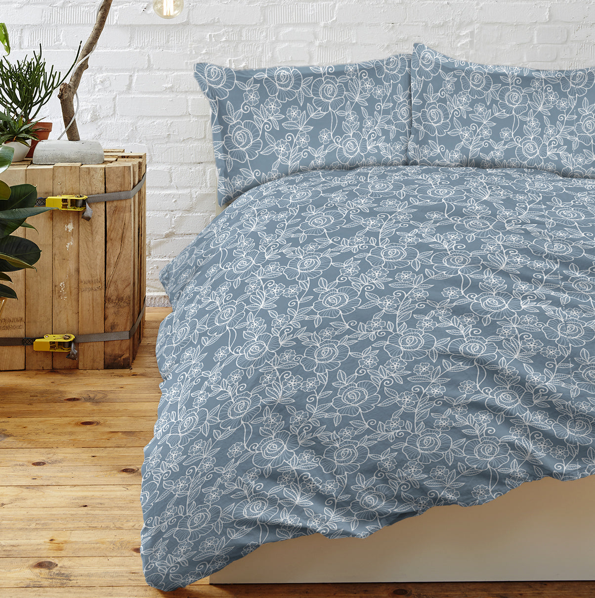 Ensemble de literie florale pour filles