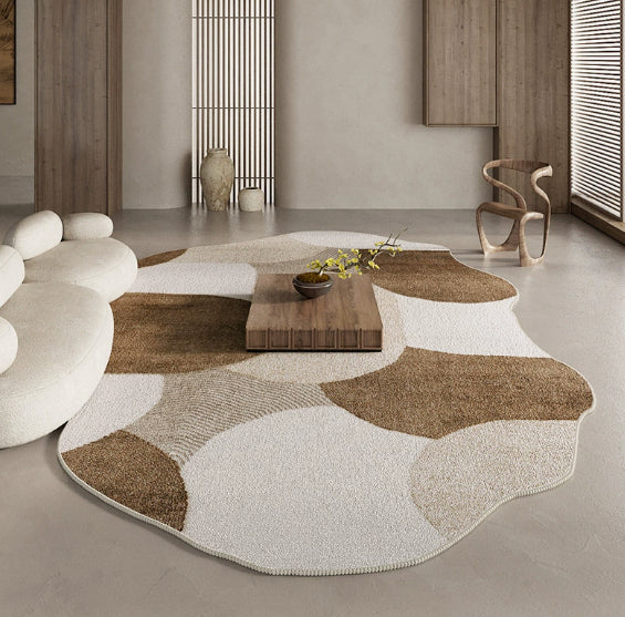 Couverture souple de style Wabi-Sabi Retro Épaisseur de tapis insonorisé facile à prendre en charge pour rug