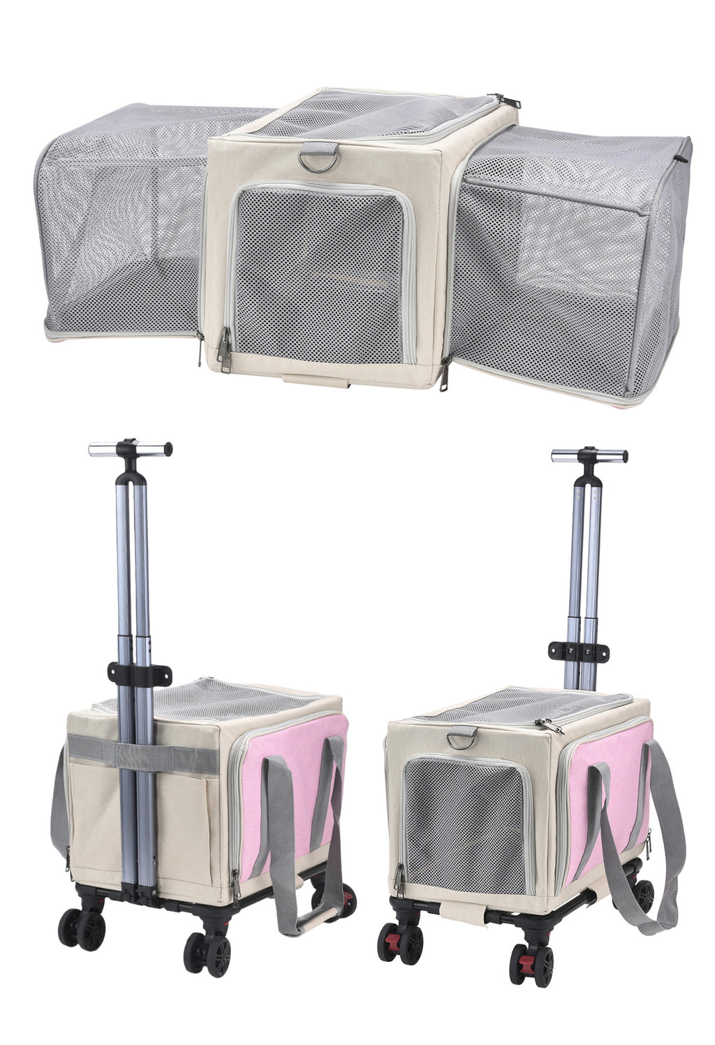 Porte-bébés extensibles à 3 roues