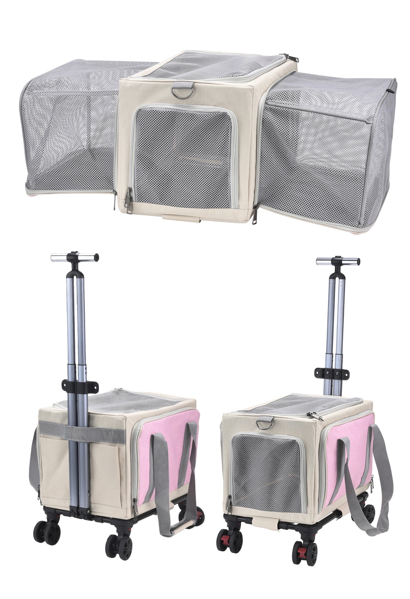 Porte-bébés extensibles à 3 roues