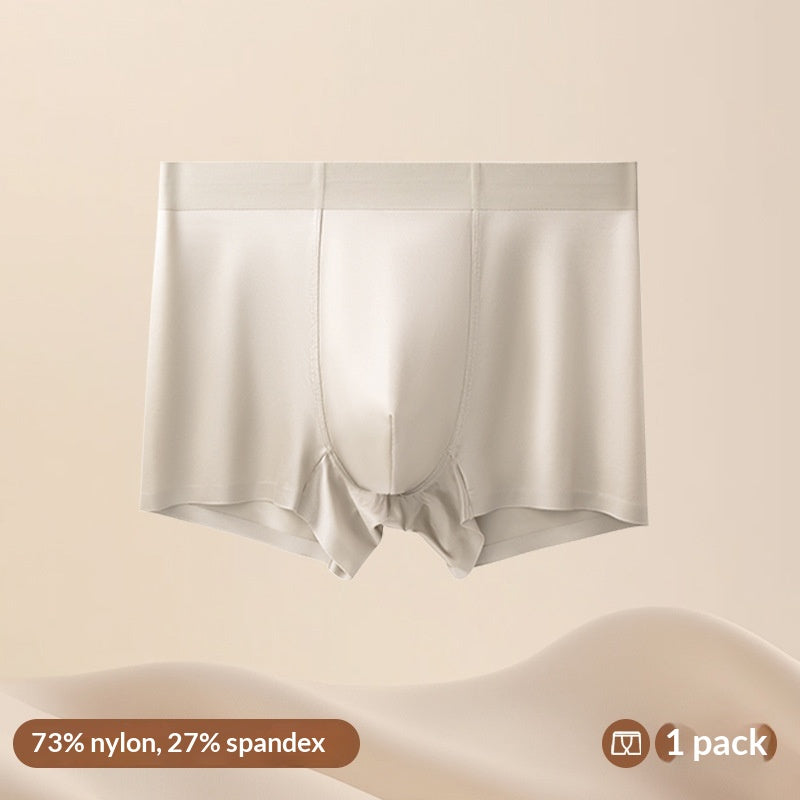 Léger Luxury Satin Ice Silk High-End Silk Antibactérien Hommes Sous-vêtements