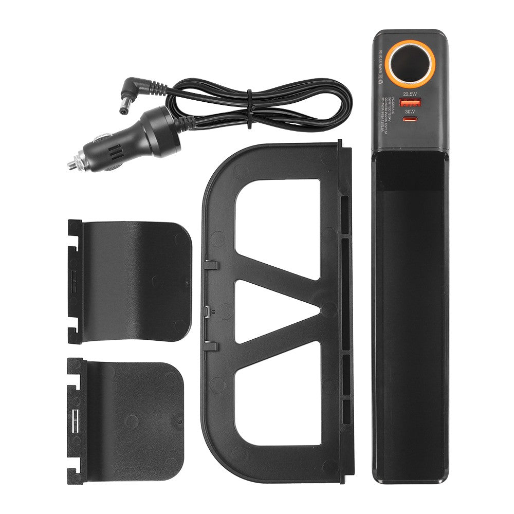 Rechargeable Seat Gap Rangement Box Support de téléphone Organisateur Black Car Accessoires