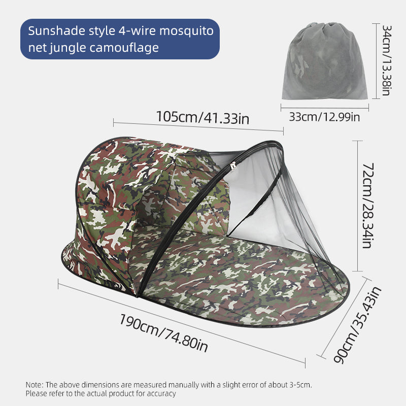 All-in-one portable outdoor sunshade