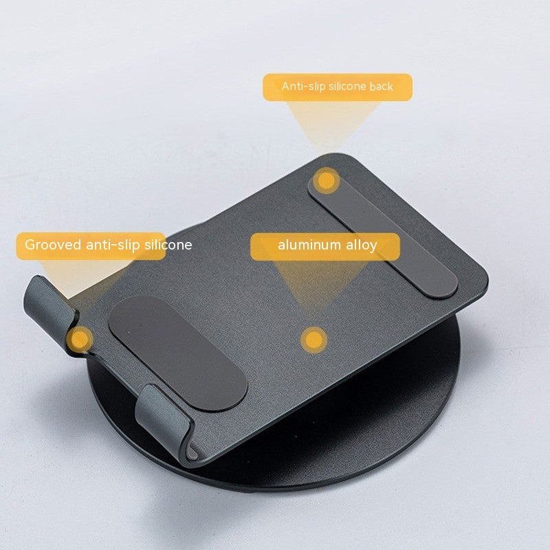Support de téléphone mobile rotatif en alliage d'aluminium