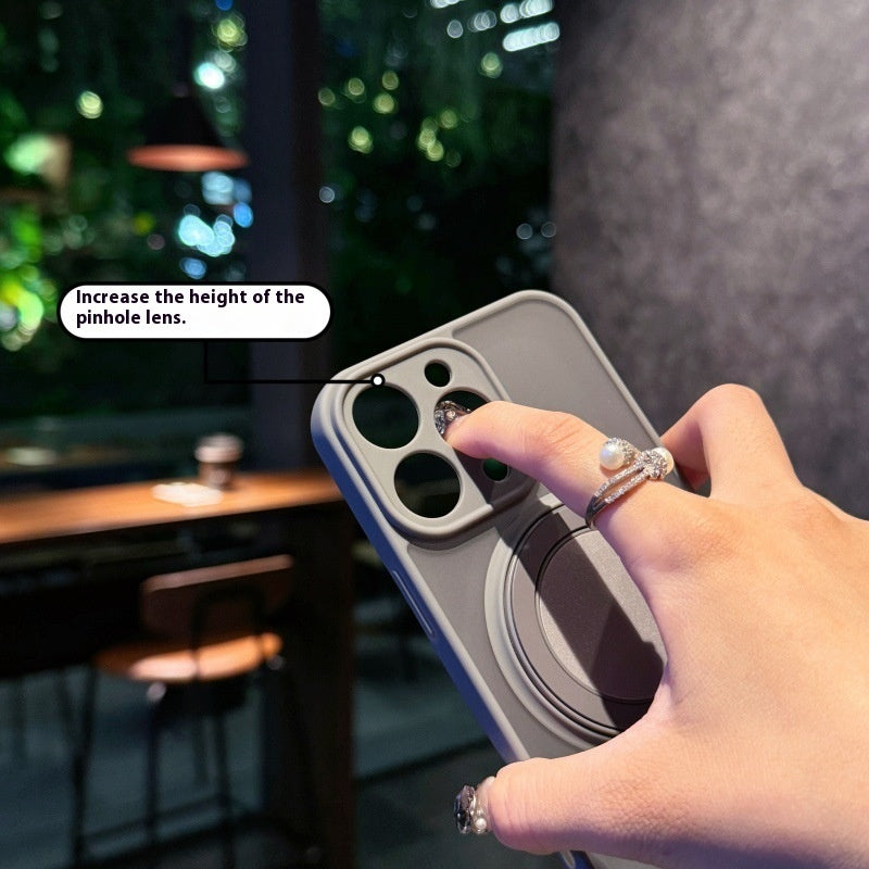 Manche de protection pour téléphone pivotant à aspiration magnétique