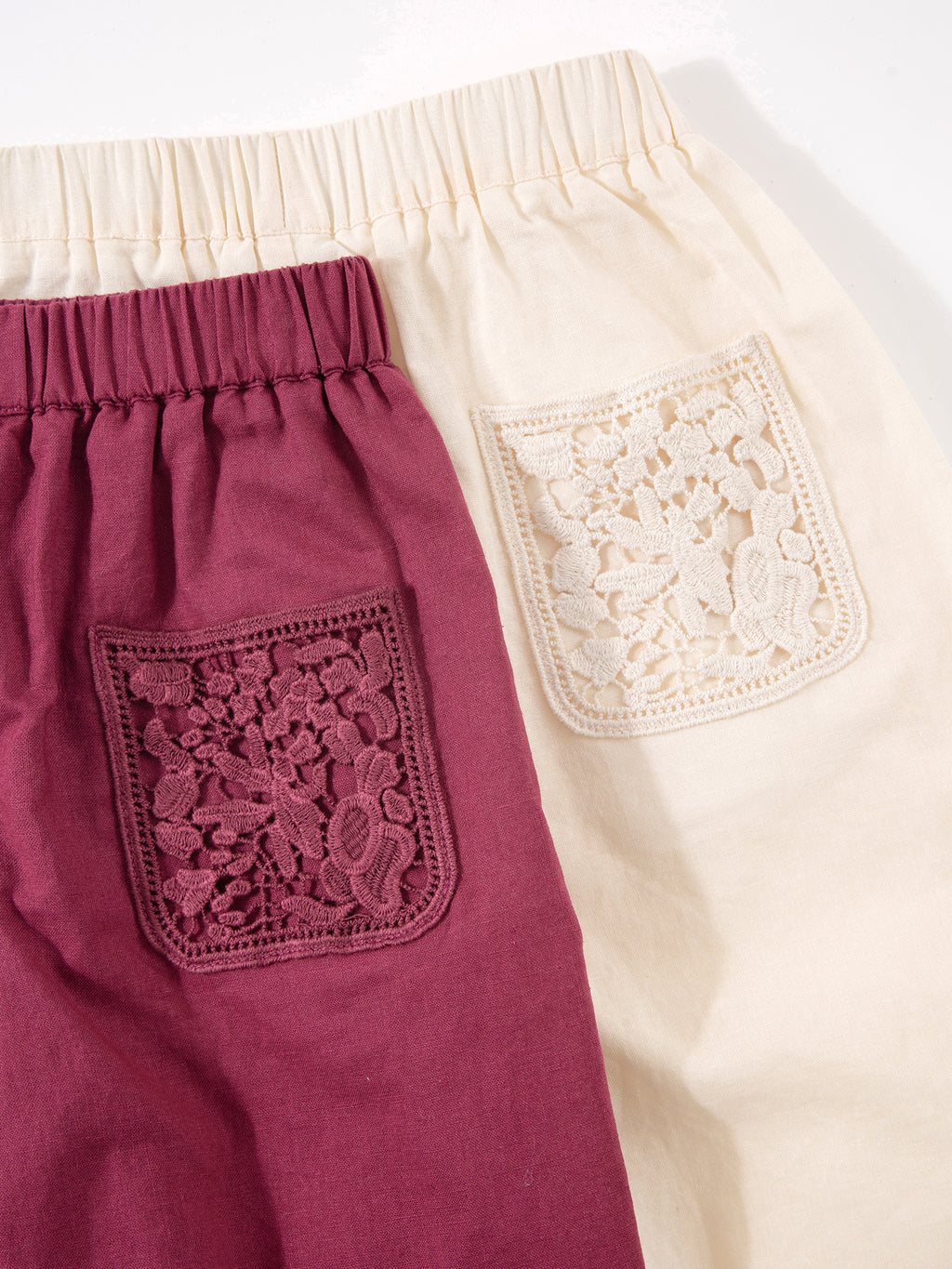Enfants High-waisted Straight-leg Relaxed-fit Pantalons à jambes larges