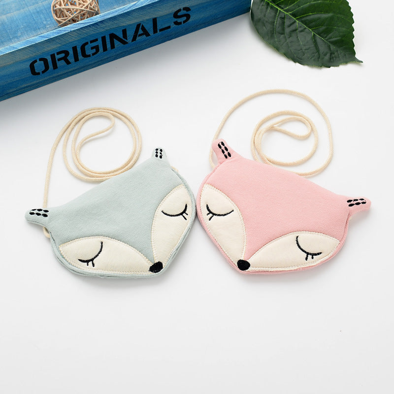 Les fabricants sud-coréens Caricature d'origine Petit Renard Enfants Petit Satchel Purse