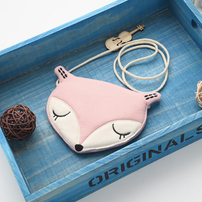 Les fabricants sud-coréens Caricature d'origine Petit Renard Enfants Petit Satchel Purse