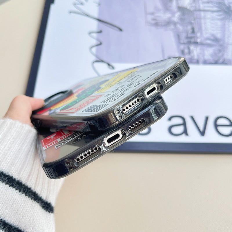 Étiquette fragile Étui de téléphone magnétique résistant à la chute