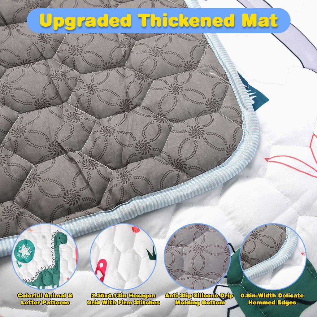 1Pc 71x59IN ou 50X50IN Baby Play Mat Non-Slip Baby Crawling Mat Foldable Playpen Mat Machi