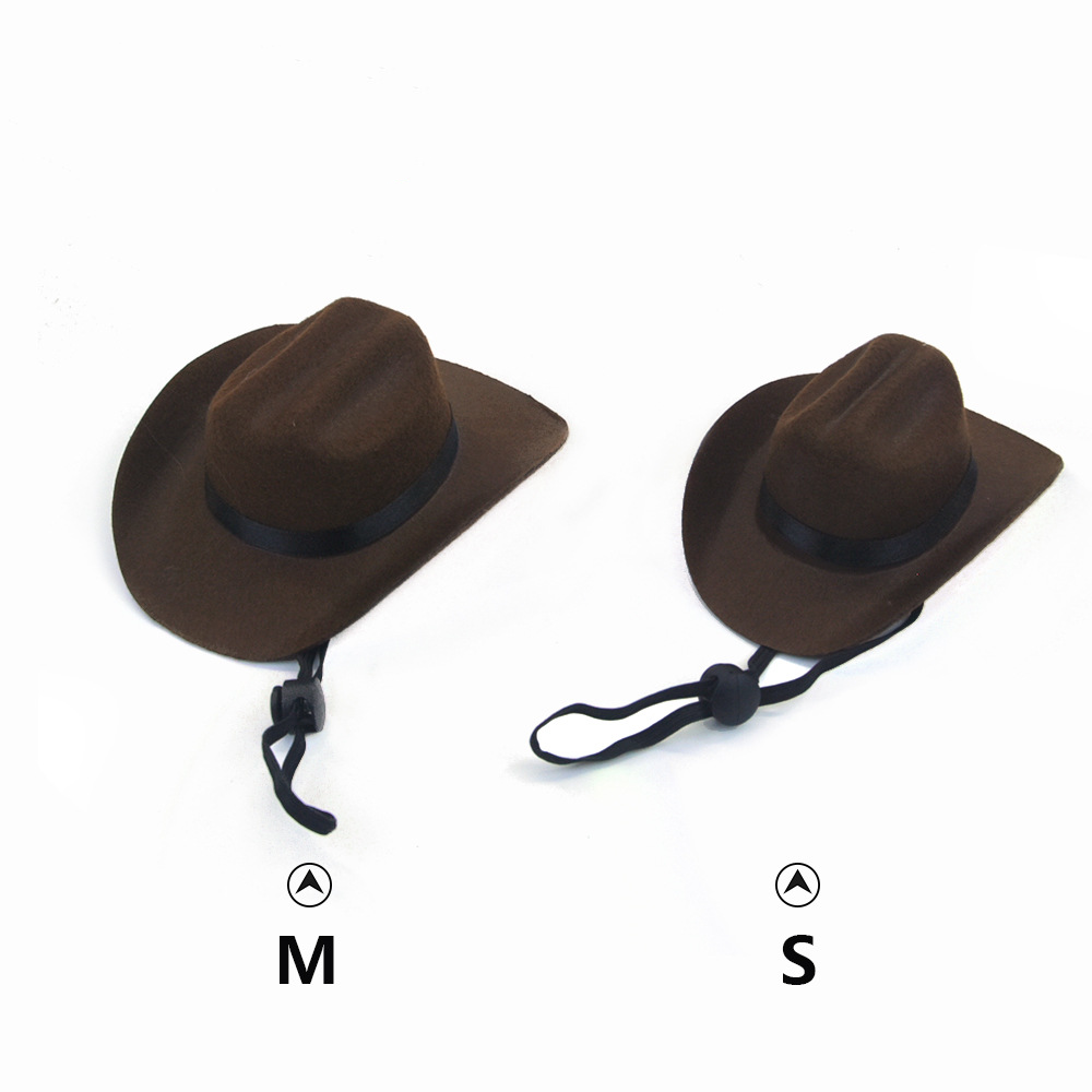 Petit chapeau de chien de cowboy pour chats chiens fête costume accessoires photo