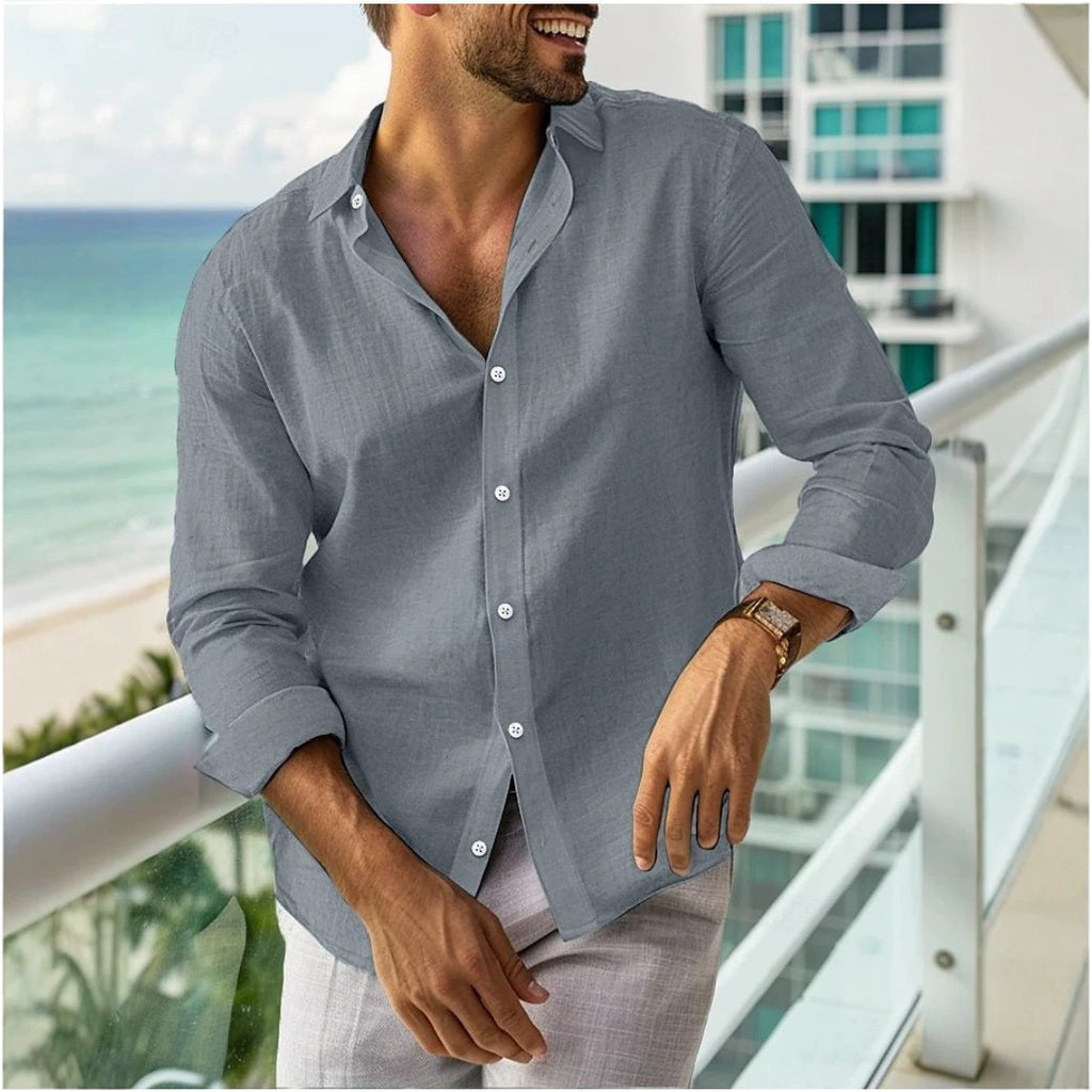 Chemise à manches longues pour hommes
