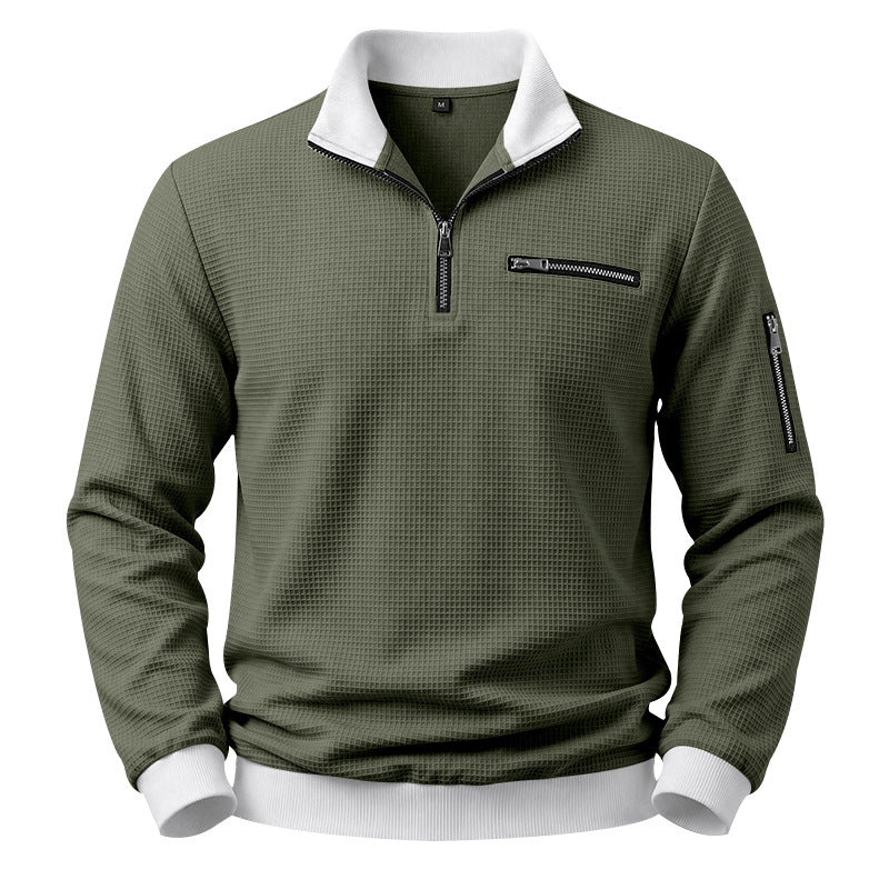 Hommes Relaxed-fit Casual Stand-collar Hoodie