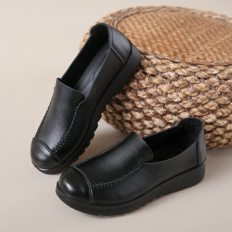 Arrivée d'été Mamans Chaussures Soft-soled et confortable travail cuir