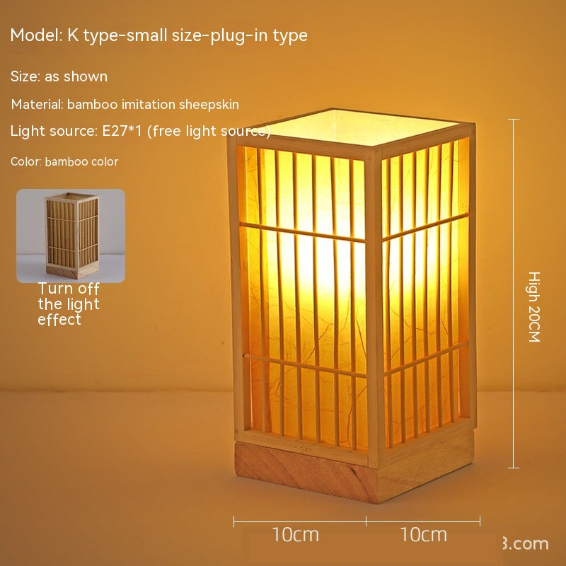 Japon Atmosphère Retro Homestay Bedroom Bedside Lampe