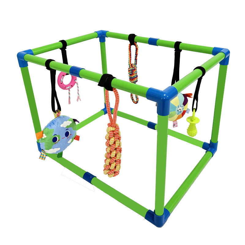 PVC Pipe Pet Dog Toy GymPVC Pipe Assemblage Cadre avec Add-on en option