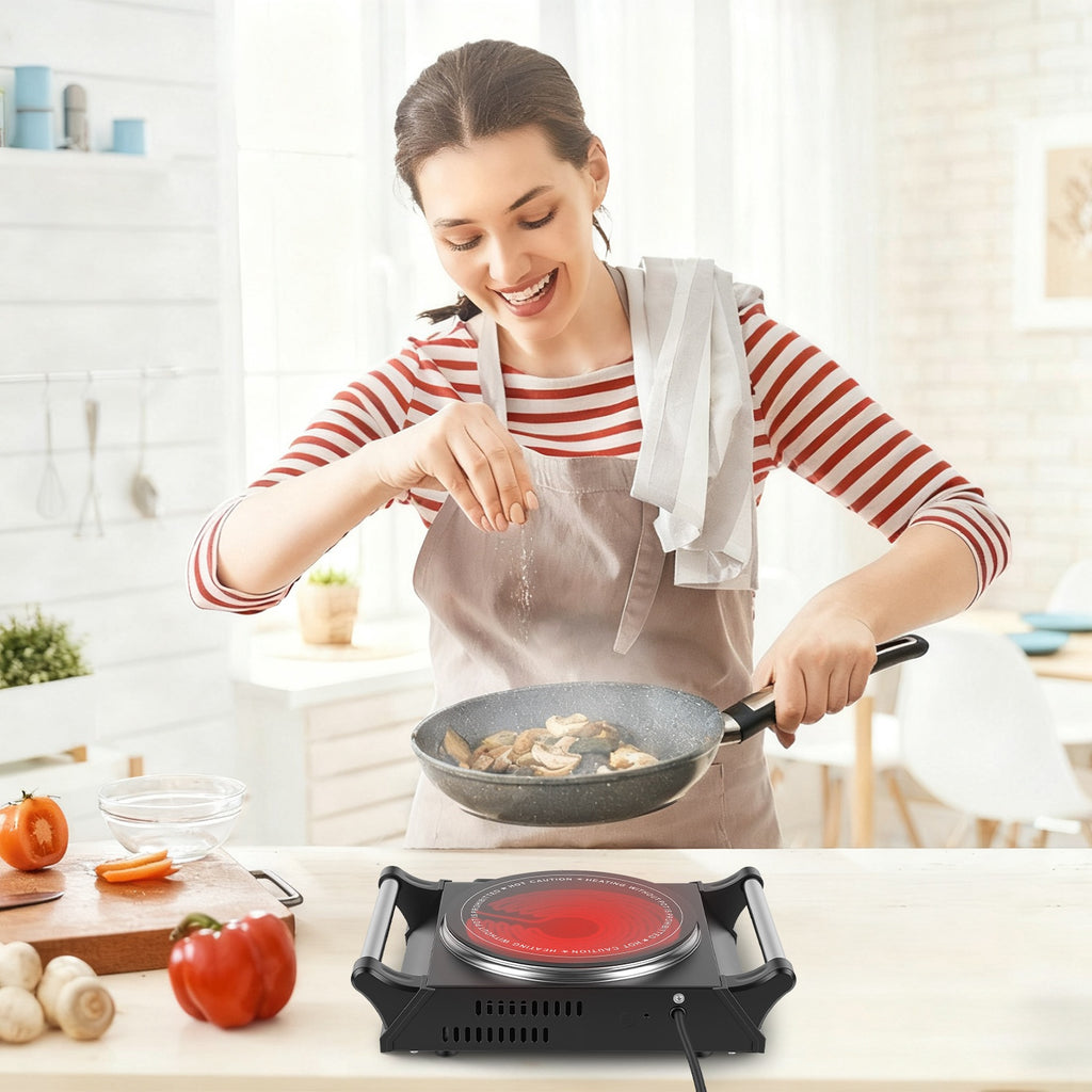 1 Mille puissance électrique simple brûleur plaque de chauffage portable Poêle comptoir RV Hotplat