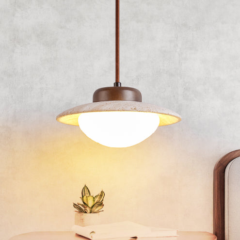Creamy style Creative Wabi-sabi Minimalist Pendentif lumière pour les couloirs de balcons et entrée