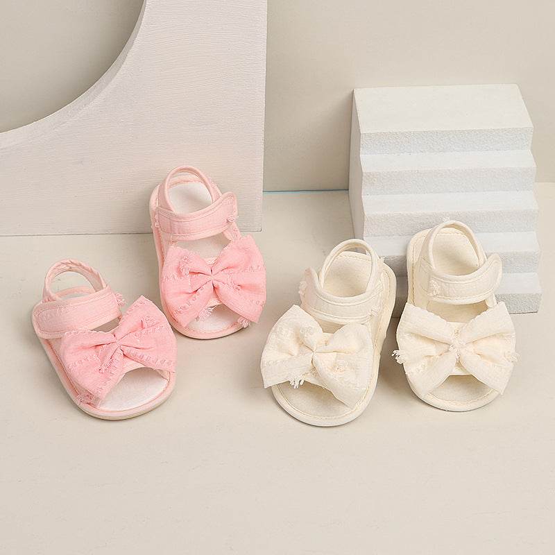 Bébé style coréen Sandales Bow Léger antidérapant