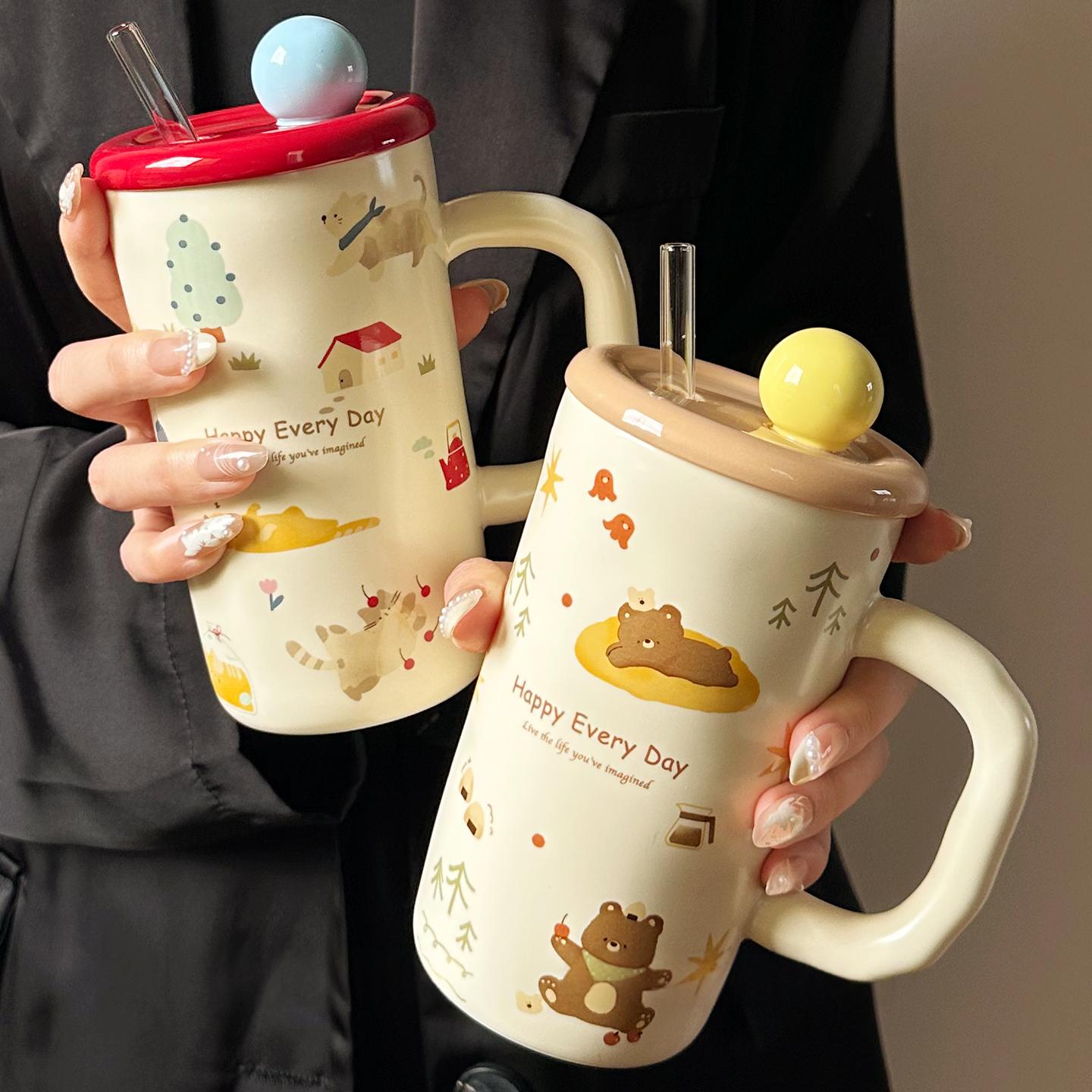 Coffret en céramique maison avec couvercle