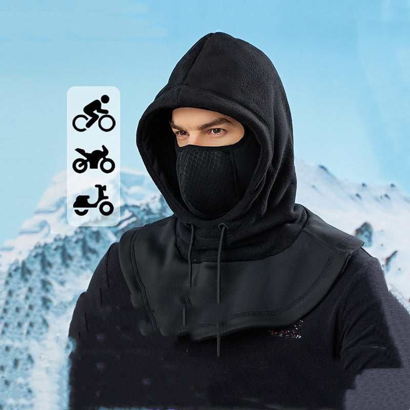 Tête thermique doublée de polaire Protection contre le vent Bandana Protection contre le froid Cyclisme Ma