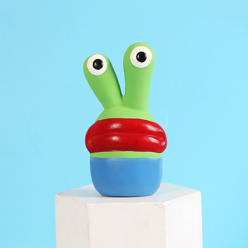 Durable chew-resistant squeaky pet toy