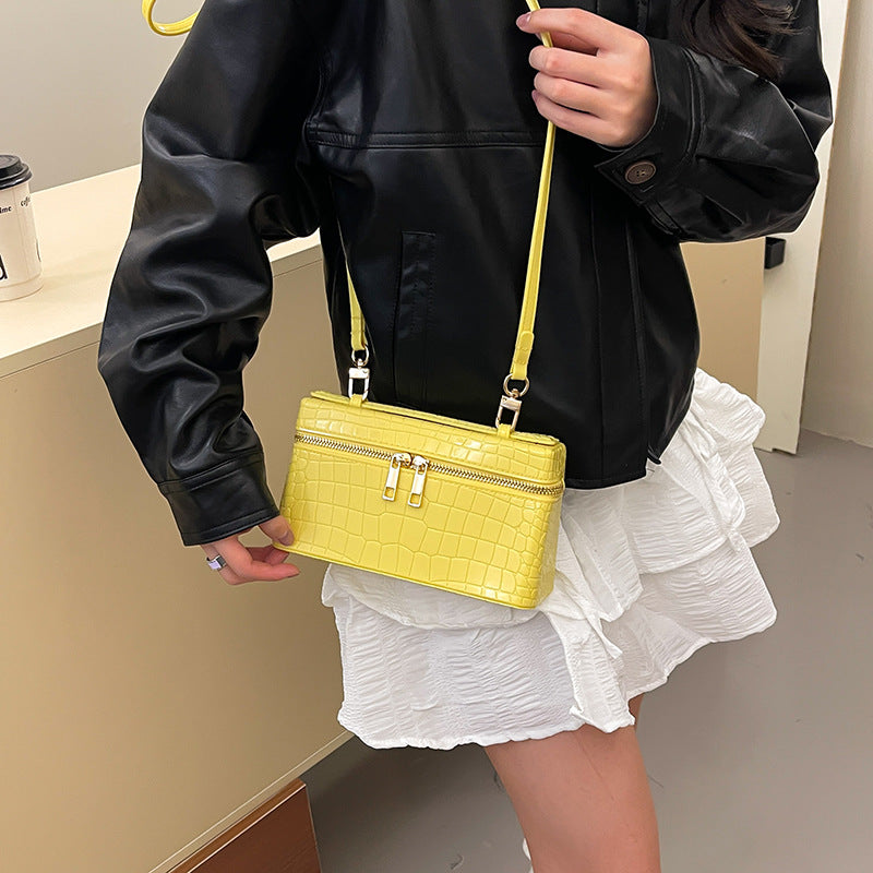 Spring Launch Pattern First Layer Cowhide Etui en cuir Mini sac à main pour les femmes