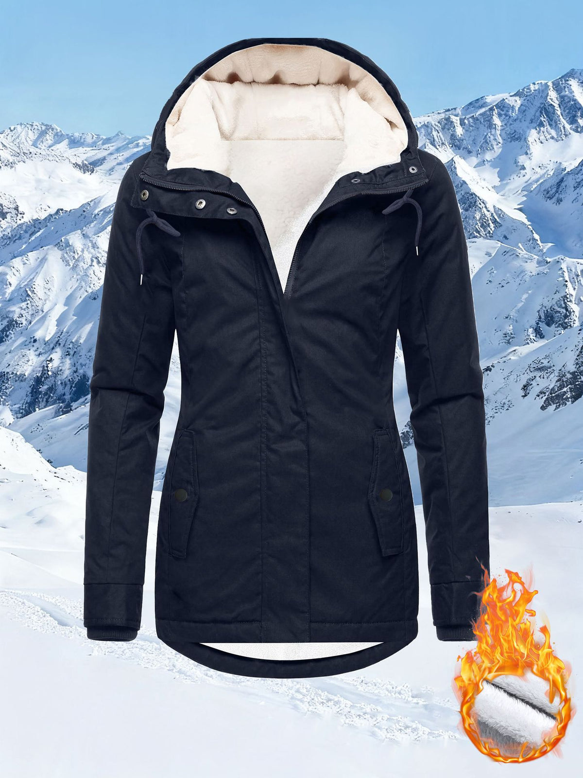 Women's versatile hooded jacket