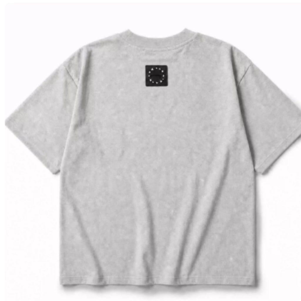 American Style Rivet Short manches lourdes T-shirt Loose Fit