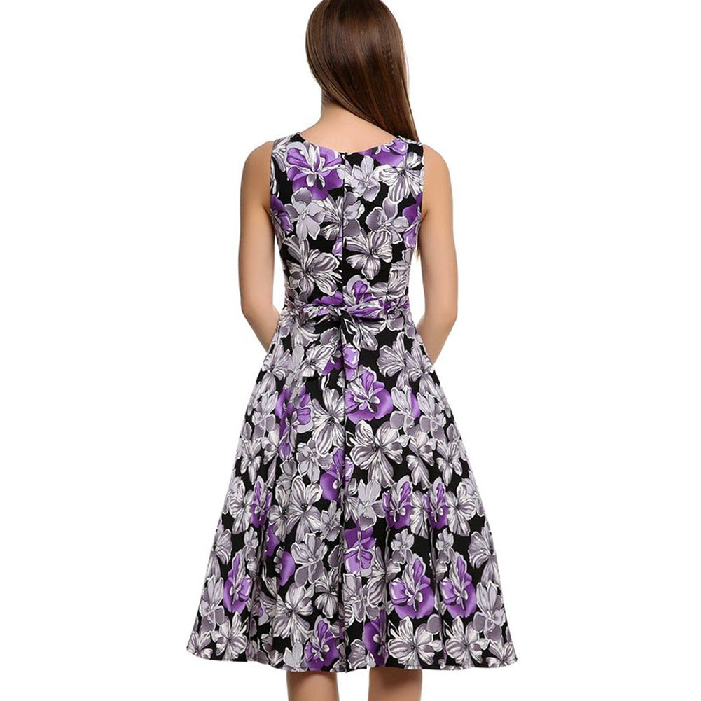 Robe vintage imprimée