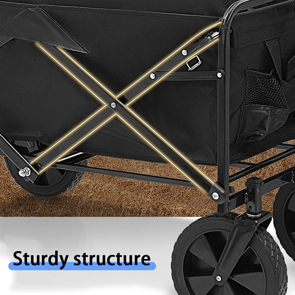 200KG Chariot pliable de service lourd Wagon Garden Beach Camping Festival UK