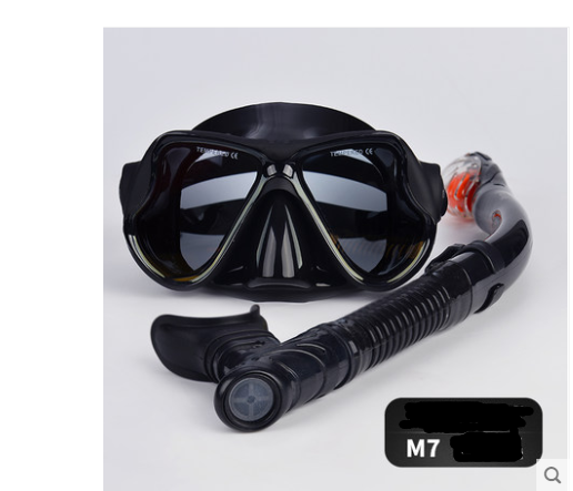 Snorkeling Sambo Set Snorkel complet à sec Grand cadre Anti-fog Myopia Gants Equipme de natation