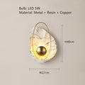Lampe murale en marbre Shell