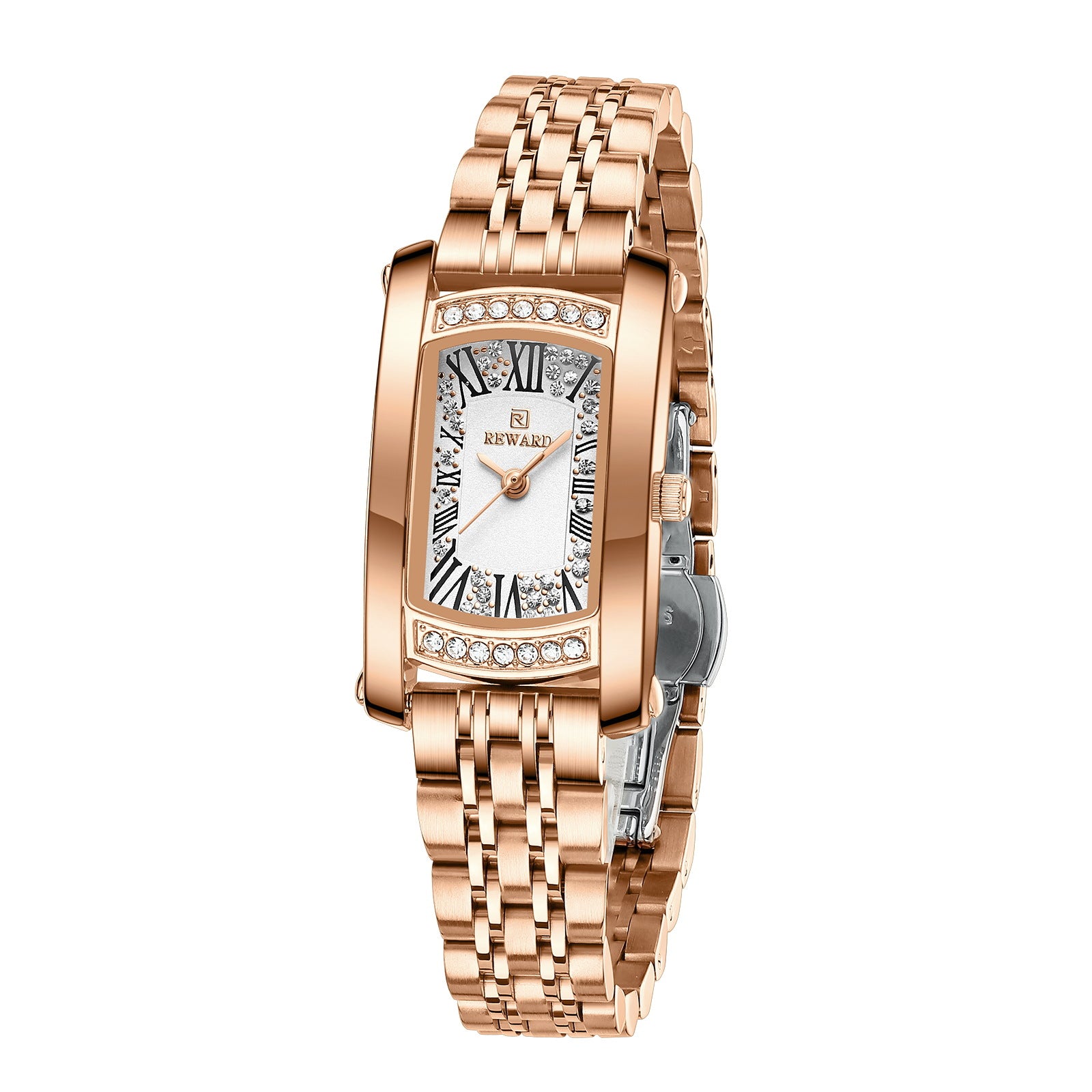 Fashion de luxe abordable Imperméable Femmes Square Quartz Wrist Watch